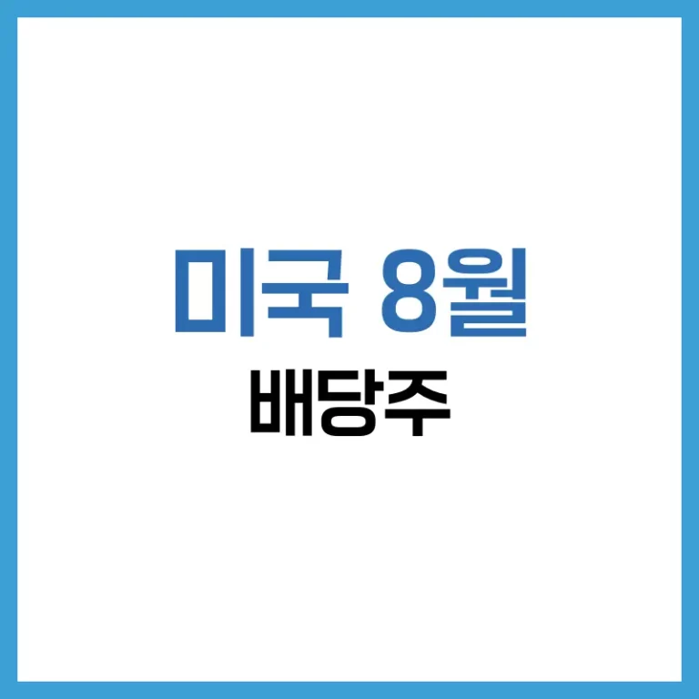 미국배당주