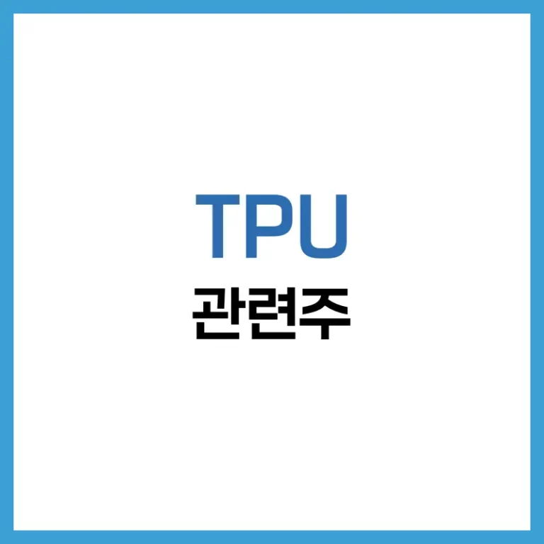 TPU 관련주 총정리 | AI 반도체 핵심 기업 분석과 투자 포인트 4 TPU관련주